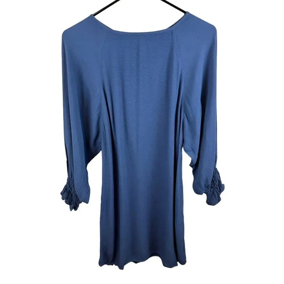 Maje Dress Blue Realiste Crape Shift Dress Size Small - Picture 1 of 16